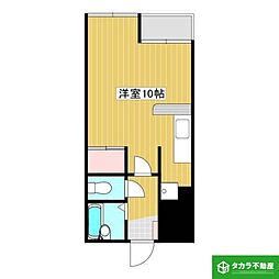 スペリオーレ大道 ワンルームの間取図画像
