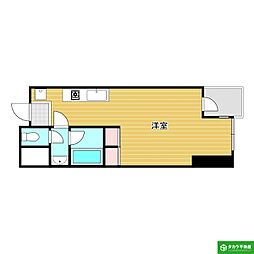 ピア大在 ワンルームの間取図画像