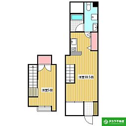 コールコート2 1LDKの間取図画像