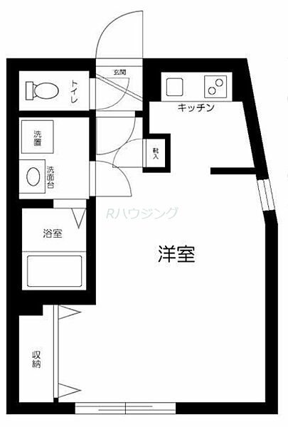 東京都中野区白鷺2丁目(賃貸マンション1R・3階・28.90㎡)の写真 その2