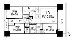 シティハウス笹塚レジデンス 3LDKの間取図画像