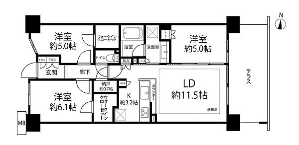 間取りを拡大表示