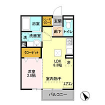 プレシャス上大島　I  ｜ 群馬県前橋市上大島町（賃貸アパート1LDK・1階・29.44㎡） その2