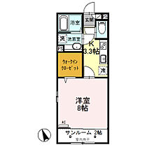 ルビー　Ｄ  ｜ 群馬県前橋市下大島町（賃貸アパート1K・2階・33.61㎡） その2