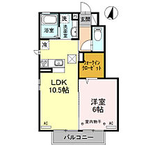 フィガロ/クレオ　クレオ  ｜ 群馬県前橋市荒牧町2丁目（賃貸アパート1LDK・1階・40.69㎡） その2