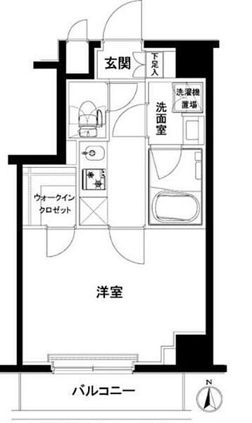 東京都江東区木場６丁目(賃貸マンション1K・4階・26.45㎡)の写真 その2