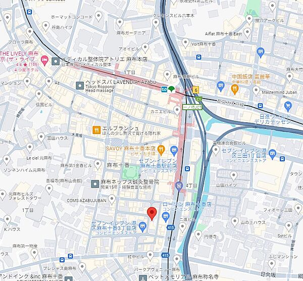 東京都港区南麻布３丁目(賃貸マンション1LDK・5階・30.50㎡)の写真 その3