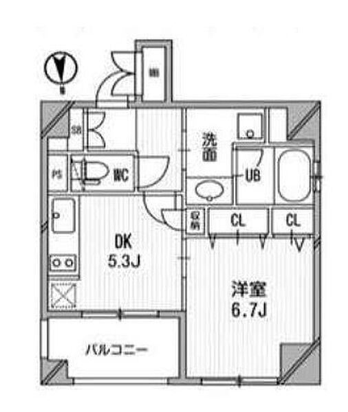 東京都港区芝５丁目(賃貸マンション1DK・5階・34.20㎡)の写真 その2