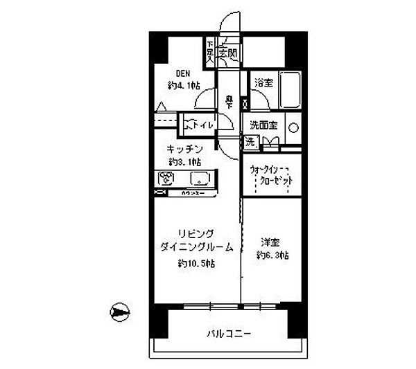 東京都品川区東品川３丁目(賃貸マンション1SLDK・5階・60.32㎡)の写真 その2