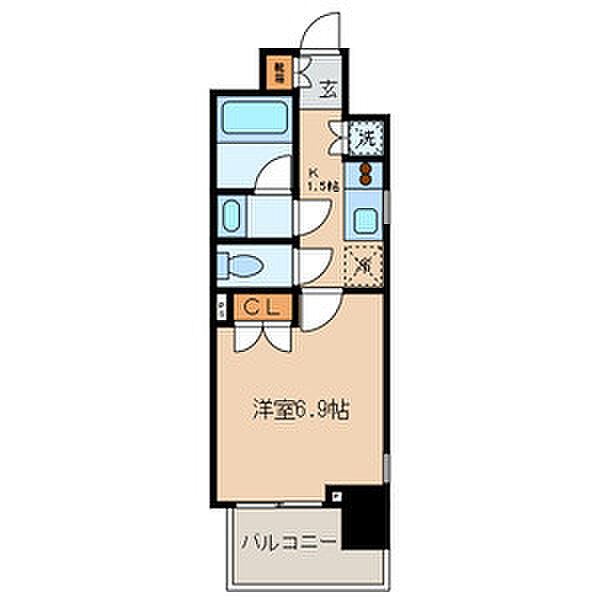 東京都中央区築地４丁目(賃貸マンション1K・2階・24.86㎡)の写真 その2