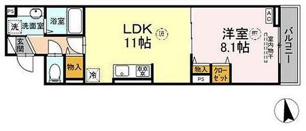 東京都荒川区東日暮里３丁目(賃貸アパート1LDK・2階・44.09㎡)の写真 その2
