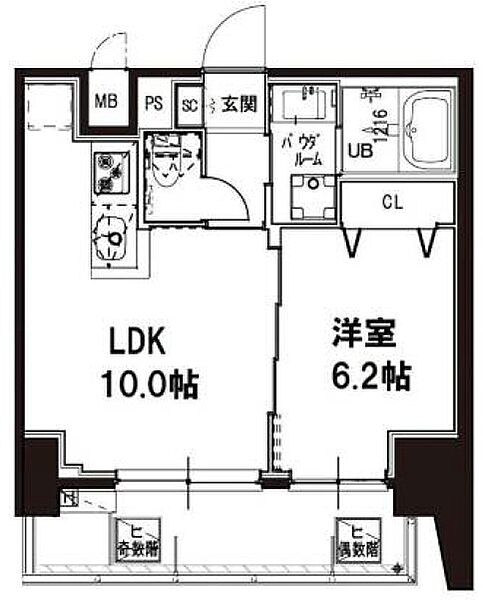 東京都品川区南大井４丁目(賃貸マンション1LDK・7階・37.12㎡)の写真 その2