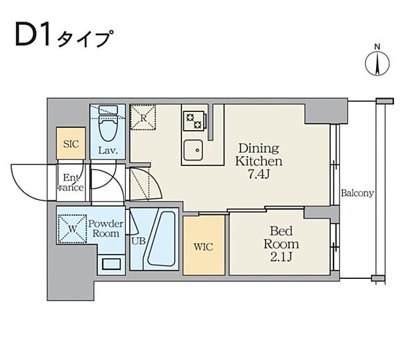 東京都荒川区東日暮里４丁目(賃貸マンション1DK・3階・25.58㎡)の写真 その2