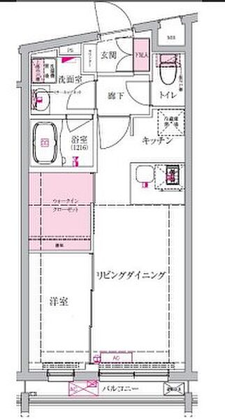 東京都新宿区西早稲田３丁目(賃貸マンション1LDK・1階・35.98㎡)の写真 その2