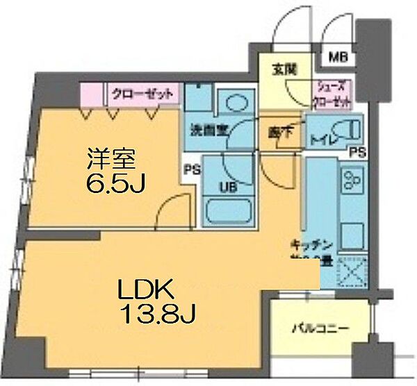 東京都中央区日本橋小網町(賃貸マンション1LDK・10階・52.70㎡)の写真 その2