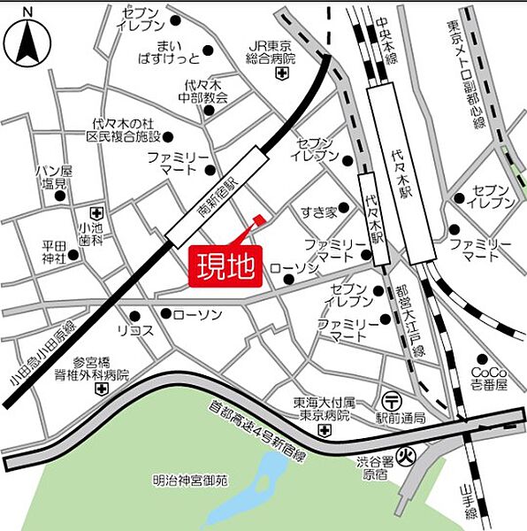 東京都渋谷区代々木１丁目(賃貸マンション1LDK・4階・41.86㎡)の写真 その17