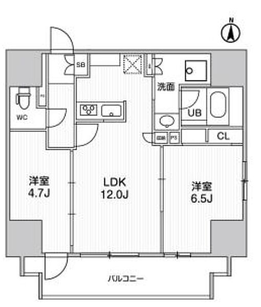 東京都台東区入谷２丁目(賃貸マンション2LDK・5階・55.90㎡)の写真 その2