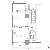 東京都台東区上野３丁目10-11（賃貸マンション1LDK・11階・40.03㎡） その2