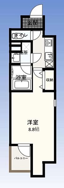 東京都品川区西五反田３丁目(賃貸マンション1K・6階・26.73㎡)の写真 その2