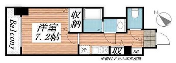 東京都中央区日本橋茅場町２丁目(賃貸マンション1K・7階・26.85㎡)の写真 その2