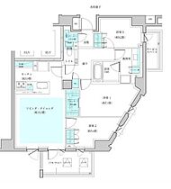 東京都新宿区戸山３丁目1-1（賃貸マンション3LDK・5階・83.51㎡） その2