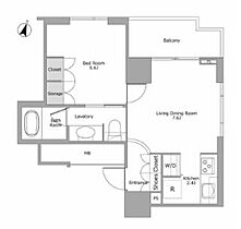 東京都港区赤坂８丁目5-28（賃貸マンション1LDK・4階・37.10㎡） その2