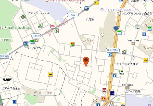 東京都港区白金台２丁目(賃貸マンション1LDK・3階・38.35㎡)の写真 その8
