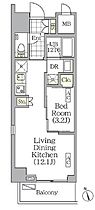 東京都新宿区東五軒町6-22（賃貸マンション1LDK・7階・36.66㎡） その2