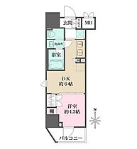 東京都台東区元浅草２丁目1-2（賃貸マンション1DK・8階・25.56㎡） その2