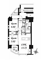 東京都千代田区三番町30-2（賃貸マンション2LDK・9階・56.45㎡） その2