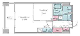 東京都港区芝大門１丁目1-34（賃貸マンション1LDK・5階・41.36㎡） その2