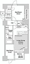 東京都港区赤坂２丁目17-63（賃貸マンション2LDK・7階・55.36㎡） その2