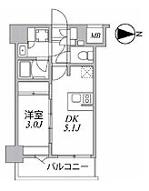 東京都江東区大島１丁目5-9（賃貸マンション1DK・2階・25.87㎡） その2