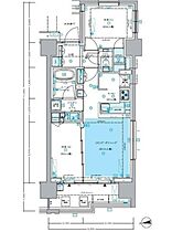 東京都新宿区新宿１丁目32-3（賃貸マンション2LDK・8階・54.67㎡） その2