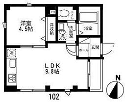 東京都品川区荏原６丁目13-10（賃貸マンション1LDK・1階・33.39㎡） その2