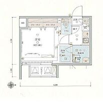 東京都墨田区亀沢２丁目13-5（賃貸マンション1K・6階・25.73㎡） その2