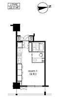 東京都港区芝３丁目32-10（賃貸マンション1R・5階・25.71㎡） その2