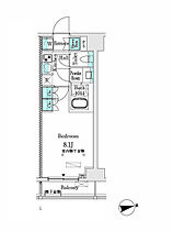 東京都新宿区市谷仲之町4-42（賃貸マンション1K・8階・25.11㎡） その2