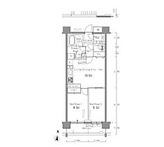 東京都北区滝野川３丁目48-11（賃貸マンション2LDK・5階・50.29㎡） その2