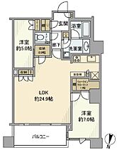 東京都中央区勝どき４丁目6-1（賃貸マンション2LDK・45階・75.31㎡） その2