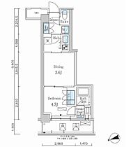 東京都新宿区市谷左内町29-2（賃貸マンション1LDK・1階・31.11㎡） その2