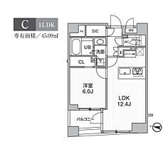 東京都中央区日本橋堀留町１丁目1-11（賃貸マンション1LDK・6階・45.09㎡） その2