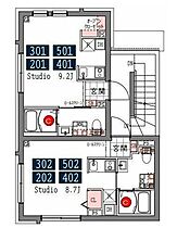 東京都江東区東陽１丁目22-5（賃貸マンション1R・4階・21.84㎡） その2