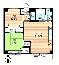 東京都江東区大島８丁目33-14（賃貸マンション2LDK・2階・42.00㎡） その2