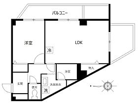 東京都港区白金４丁目2-6（賃貸マンション1LDK・7階・43.91㎡） その2