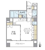 東京都港区南麻布２丁目3-22（賃貸マンション1LDK・3階・43.63㎡） その2