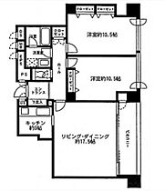 東京都港区港南４丁目1-10（賃貸マンション2LDK・14階・90.64㎡） その2