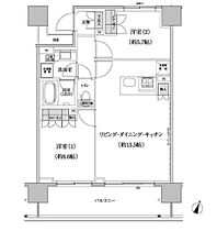 東京都渋谷区本町４丁目22-10（賃貸マンション2LDK・7階・60.60㎡） その2