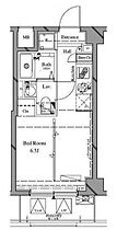 東京都江東区亀戸６丁目44-4（賃貸マンション1R・4階・20.54㎡） その2