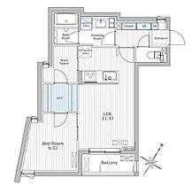 東京都新宿区若松町104-6（賃貸マンション1LDK・3階・48.01㎡） その2